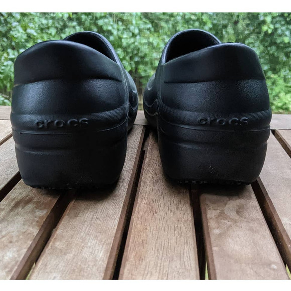 CROCS Neria Pro II Dual Comfort black clogs womens size 9 - Picture 9 of 10